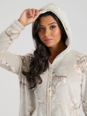 Loungeable Brown Teddy Bear Luxury Fleece All-In-One - Image 3 of 4