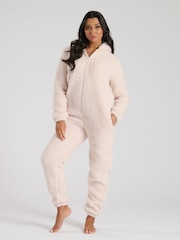 Loungeable Cream Sherpa XL Ears Teddy All-In-One - Image 7 of 8