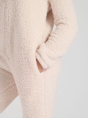 Loungeable Cream Sherpa XL Ears Teddy All-In-One - Image 8 of 8