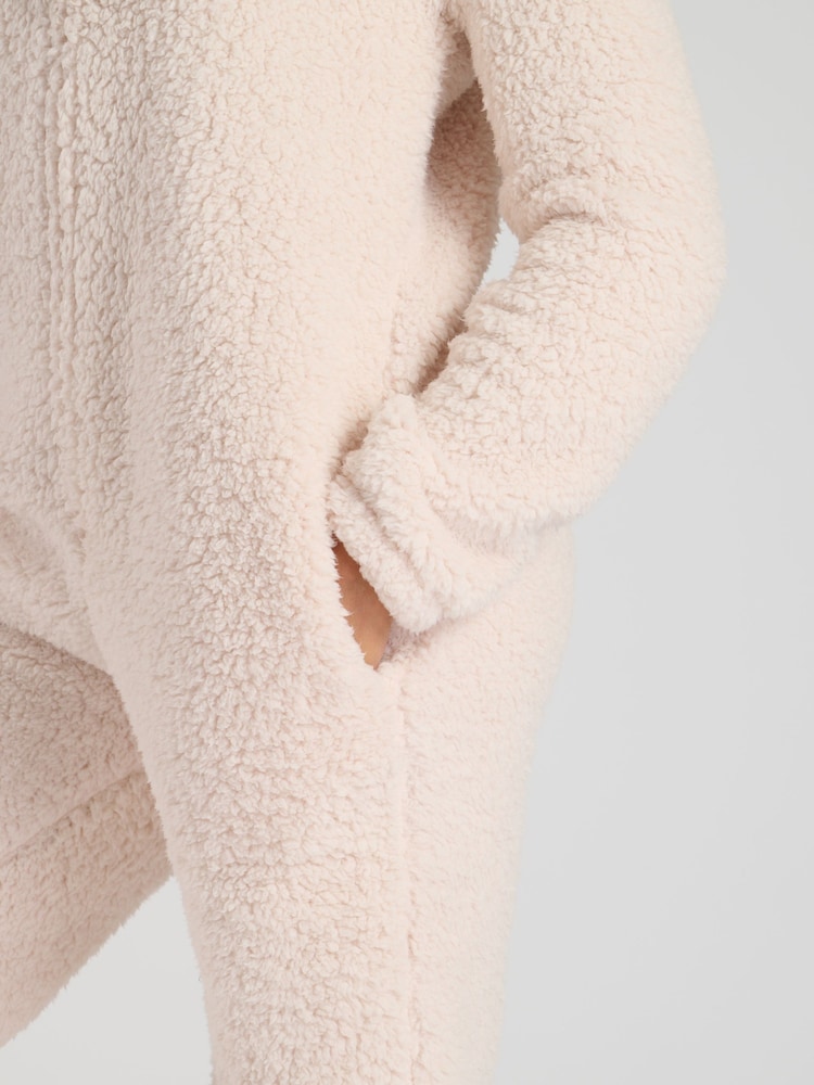 Loungeable Cream Sherpa XL Ears Teddy All-In-One - Image 8 of 8 Loungeable Cream Sherpa XL Ears Teddy All-In-One - Image 8 of 8