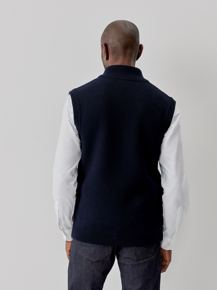 Oliver Sweeney 100% Cotton Knitted Gilet - Image 2 of 7