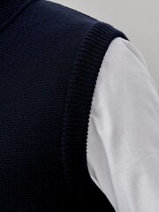 Oliver Sweeney 100% Cotton Knitted Gilet - Image 4 of 7