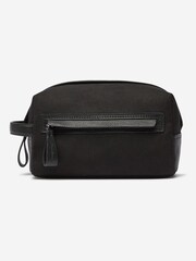 Oliver Sweeney Cotton Canvas/Leather Black Washbag - Image 1 of 5