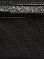 Oliver Sweeney Cotton Canvas/Leather Black Washbag - Image 5 of 5