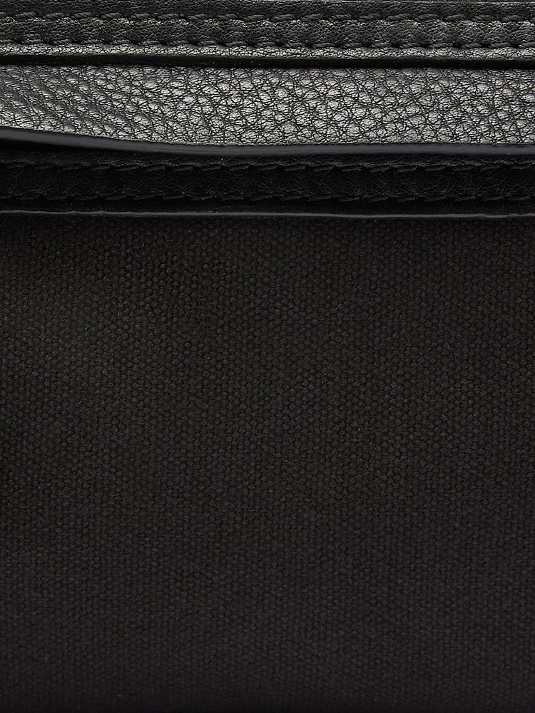 Oliver Sweeney Cotton Canvas/Leather Black Washbag - Image 5 of 5