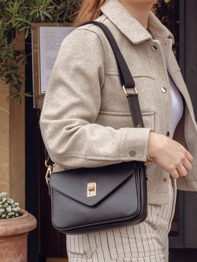 LRM Goods Personalised Leather Ambrose Cross-Body Bag - Image 5 of 5