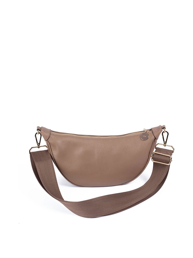 LRM Goods Personalised Leather Fleur Hip Bag - Image 3 of 4