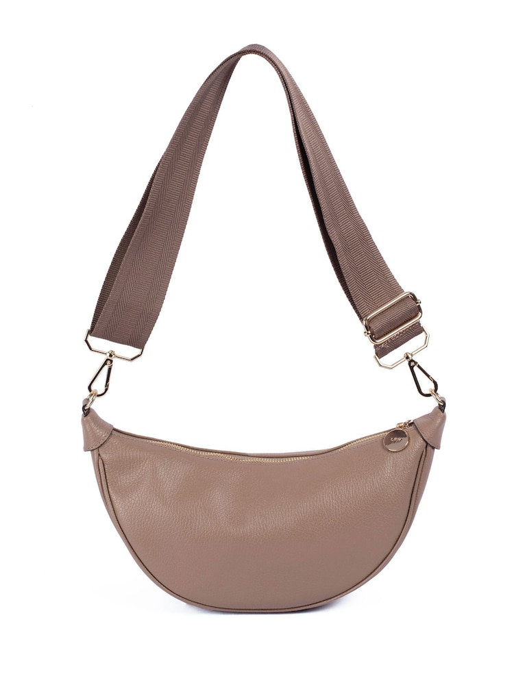 LRM Goods Personalised Leather Fleur Hip Bag - Image 4 of 4
