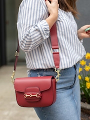 LRM Goods Personalised Leather Sandy Cross-Body Bag - Image 1 of 5