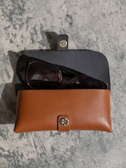LRM Goods Personalised Leather Glasses Case - Image 2 of 4