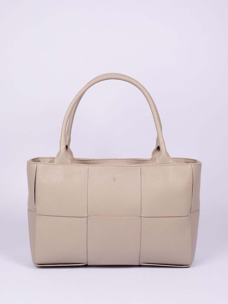 LRM Goods Personalised Leather Lettie Tote Bag - Image 2 of 5