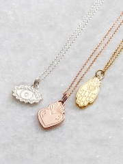 Posh Totty Designs Silver Tone Personalised Talisman Charm Necklace - Image 3 of 5