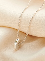 Posh Totty Designs Gold Tone Mini Spinning Birthstone Disc Necklace - Image 1 of 5