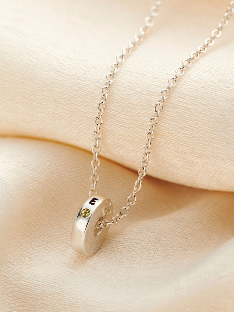 Posh Totty Designs Gold Tone Mini Spinning Birthstone Disc Necklace - Image 1 of 5