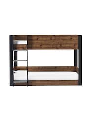 Julian Bowen Wood and Black Solomon Bunk Bed - Image 3 of 6