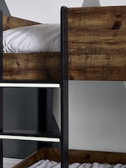 Julian Bowen Wood and Black Solomon Bunk Bed - Image 4 of 6