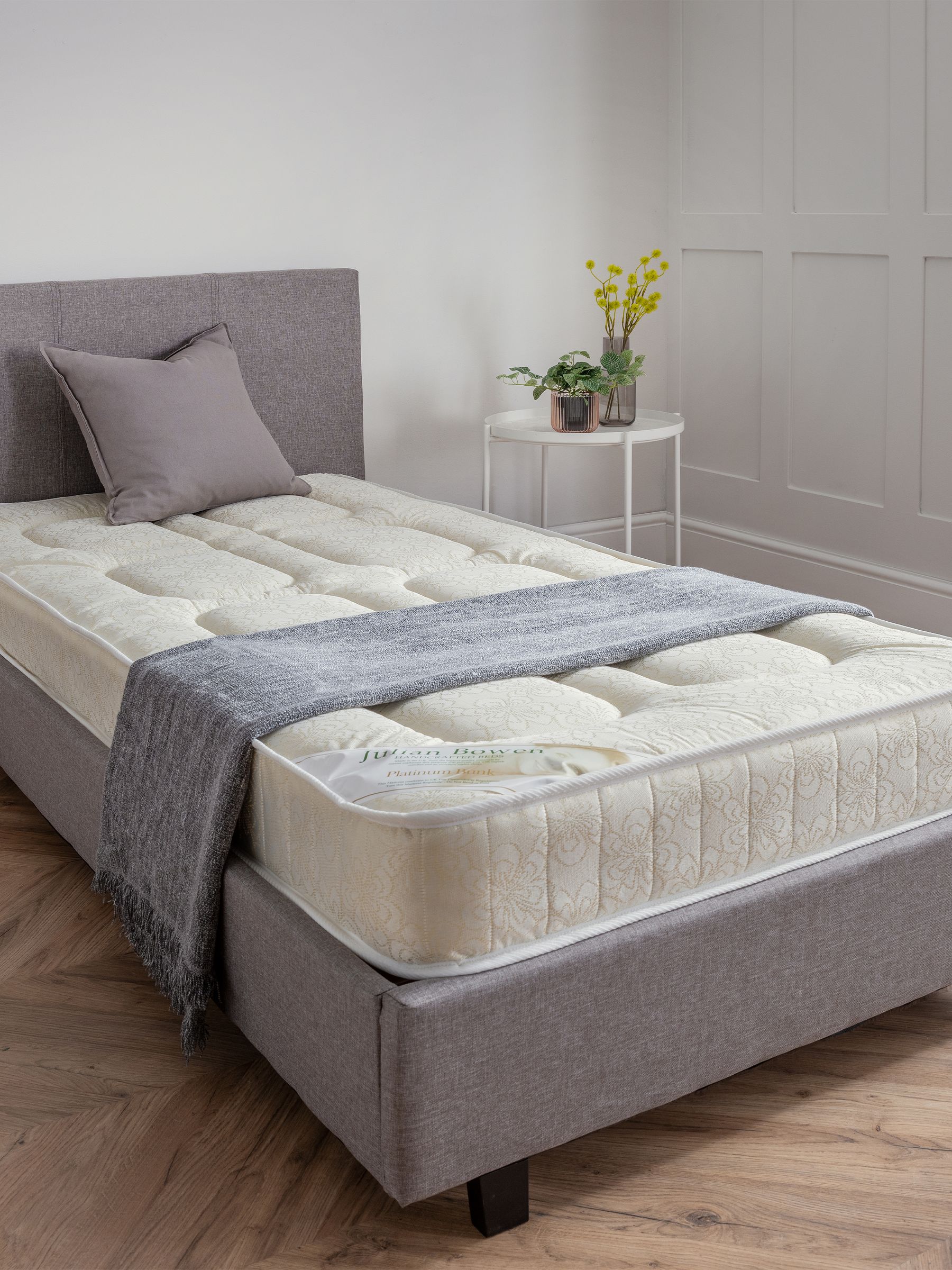 Julian Bowen Platinum Bunk Mattress, Single, 90cm - H18 x W91.5 x D191cm | 90cm/3ft Mattress for Single or Bunk Beds, 18cm/7in Depth, Medium Firm for Balanced Support, Back Pain Relief, Hypoallergenic - Image 7