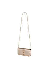 Valentino Bags Gold Medium Materia Flap Clutch Cross-Body Bag - Image 2 of 4