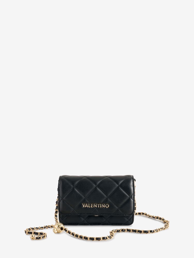 Valentino Bags Black Small Ocarina Quilted Flap Bag With Adjustable Cross-Body Strap - Image 1 of 7
