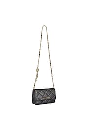Valentino Bags Black Small Ocarina Quilted Flap Bag With Adjustable Cross-Body Strap - Image 6 of 7