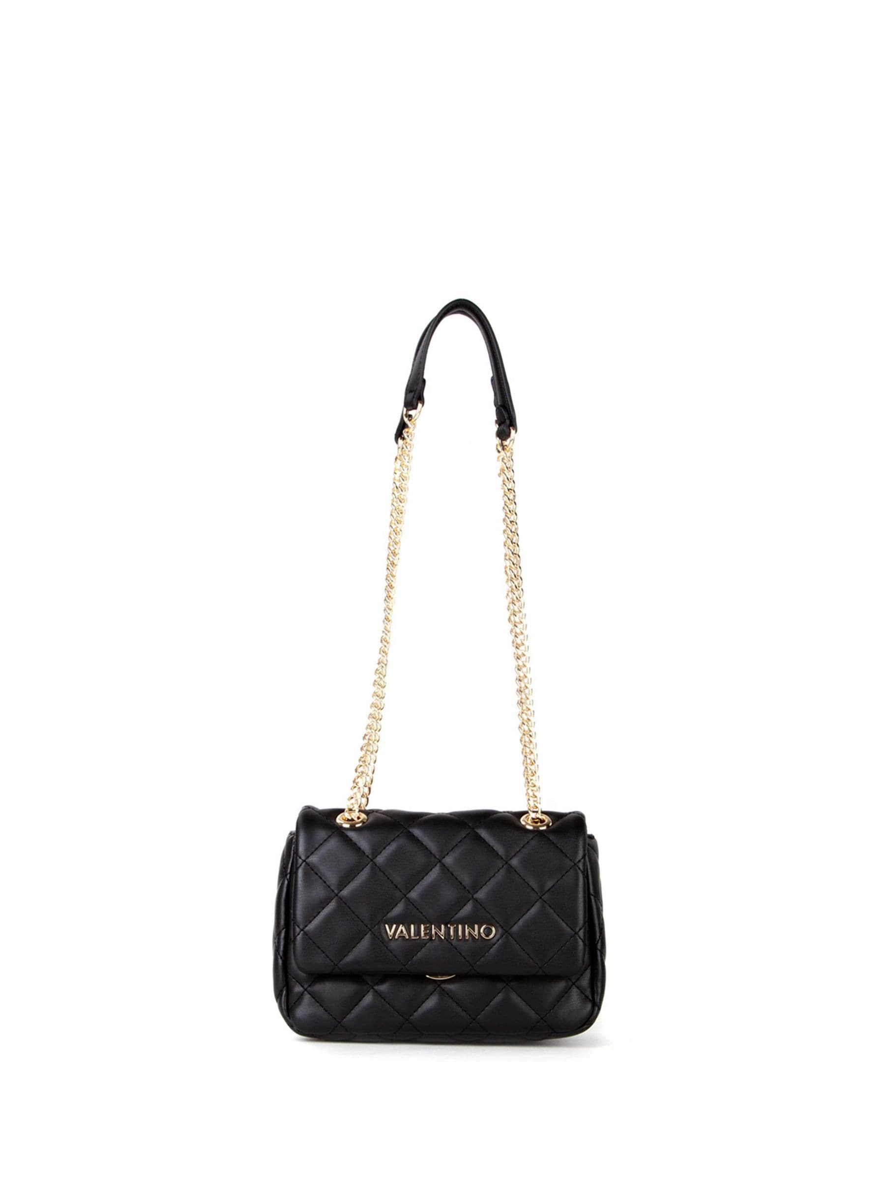 Valentino Bags Black Ocarina Small Quilted Flap Bag ONE Womens