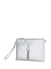 Valentino Bags Silver Divina Pouch - Image 3 of 5