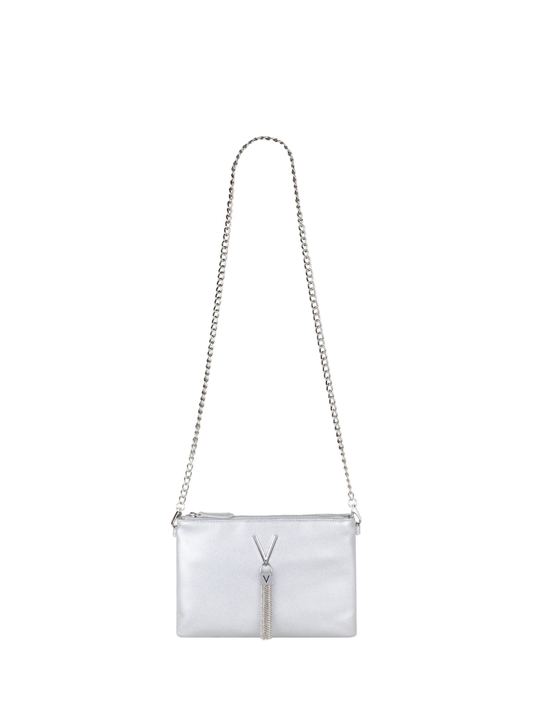Valentino Bags Silver Divina Pouch - Image 4 of 5