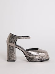 Simply Be Extra Wide Fit Platform Heeled Shoes - Image 1 of 3