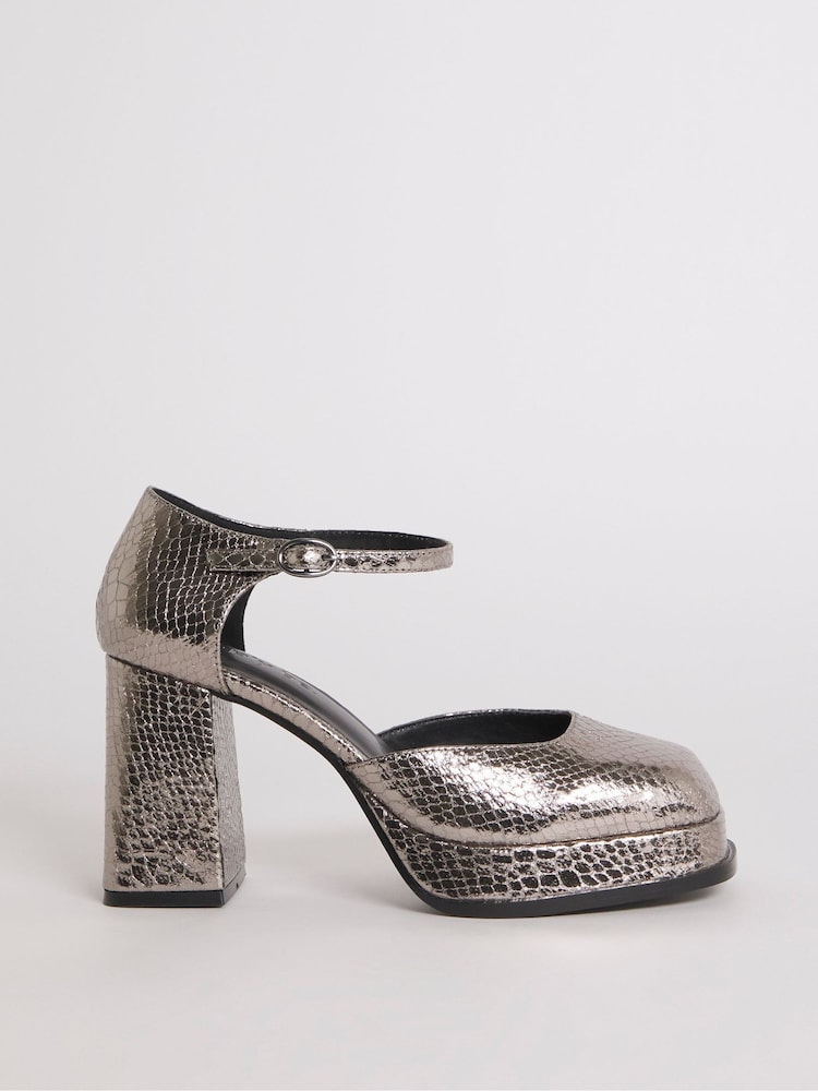 Simply Be Extra Wide Fit Platform Heeled Shoes - Image 1 of 3