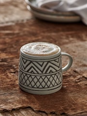 French Connection Cream Wax Resist Pattern Mug - Image 1 of 4