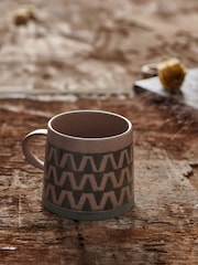 French Connection Terracotta Wax Resist Pattern Mug - Image 1 of 3