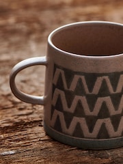 French Connection Terracotta Wax Resist Pattern Mug - Image 2 of 3