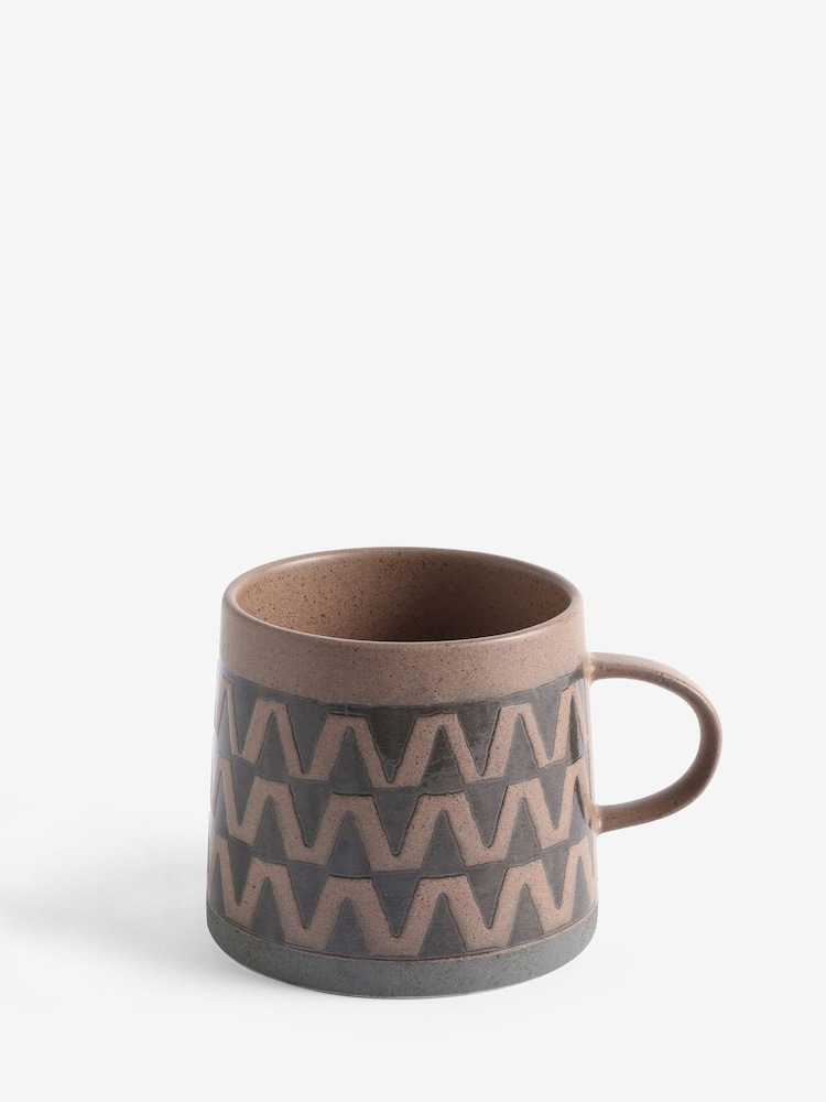 French Connection Terracotta Wax Resist Pattern Mug - Image 3 of 3