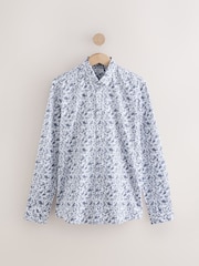 White Floral Print Long Sleeves Shirt - Image 1 of 1