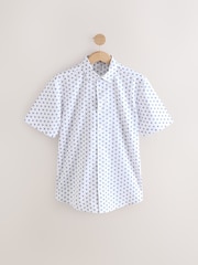 White Hummingbird All Over Print Short Sleeves Shirt - Image 1 of 1