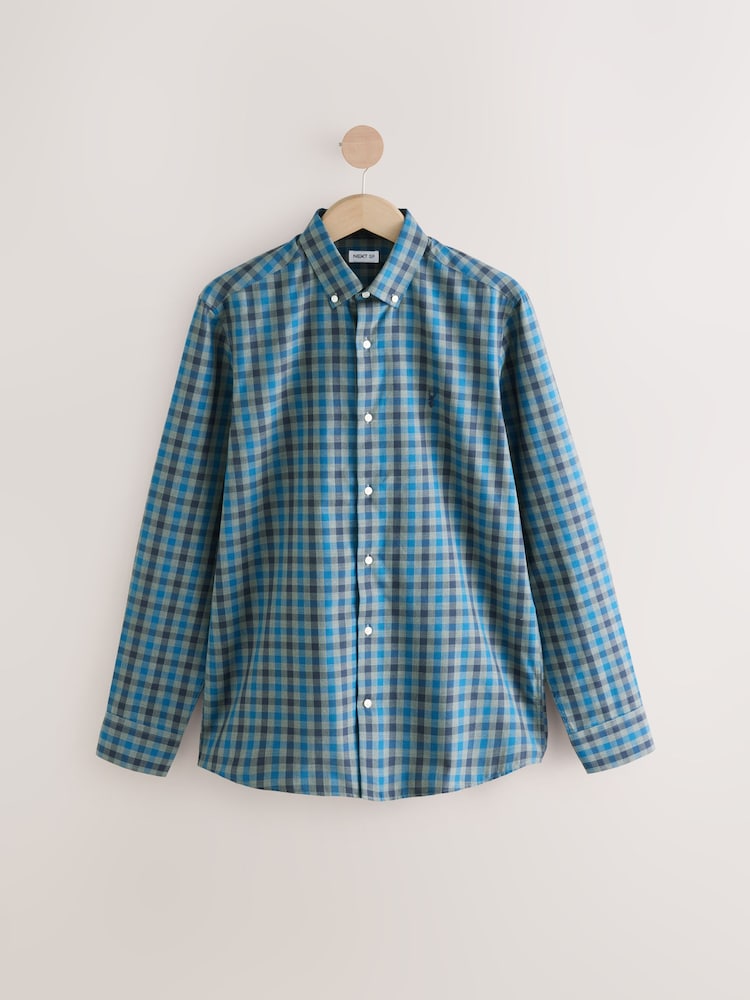 Blue Checks Shirt with Long Sleeves - Image 1 of 1