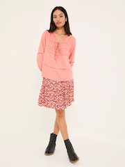 FatFace Coral Pink Cece Blouse - Image 3 of 7