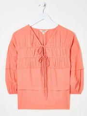 FatFace Coral Pink Cece Blouse - Image 7 of 7