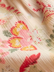 FatFace Ebby Cream Historical Floral 100% Cotton Blouse - Image 10 of 10