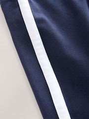 Navy/White Side Stripe Printed Leggings (3-16yrs) - Image 7 of 8
