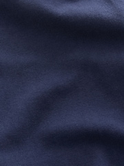 Navy/White Side Stripe Printed Leggings (3-16yrs) - Image 8 of 8