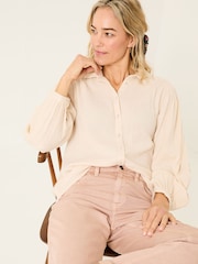 FatFace Ebby Rose Pink 100% Cotton Blouse - Image 1 of 5