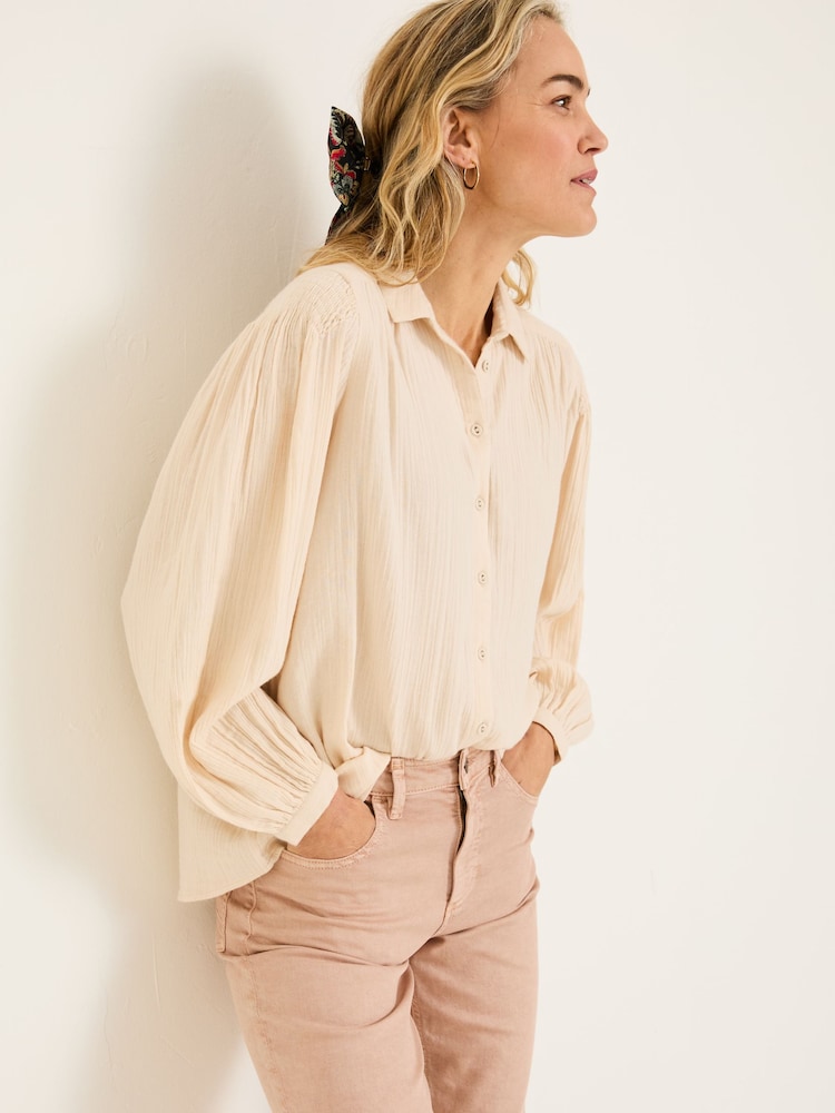 FatFace Ebby Rose Pink 100% Cotton Blouse - Image 2 of 5