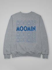 All + Every Grey All + Every Mens 100% Cotton Moomin Moominpappa Sitting On Rock Grey T-Shirt - Image 3 of 4