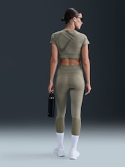 Nike Green Pro Mid Rise 7/8 Graphic Leggings - Image 2 of 7