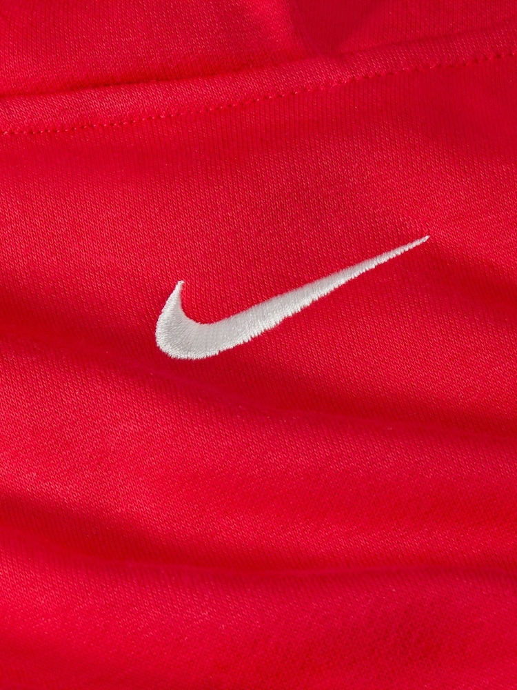 Nike Red Oversized Sportswear Phoenix Fleece Mini Swoosh Pullover Hoodie - Image 11 of 11