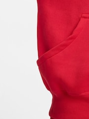 Nike Red Oversized Sportswear Phoenix Fleece Mini Swoosh Pullover Hoodie - Image 6 of 11