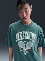 Nike Green DriFIT Tennis Graphic Short Sleeve T-Shirt - Image 3 of 5