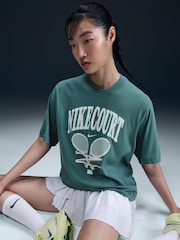 Nike Green DriFIT Tennis Graphic Short Sleeve T-Shirt - Image 5 of 5