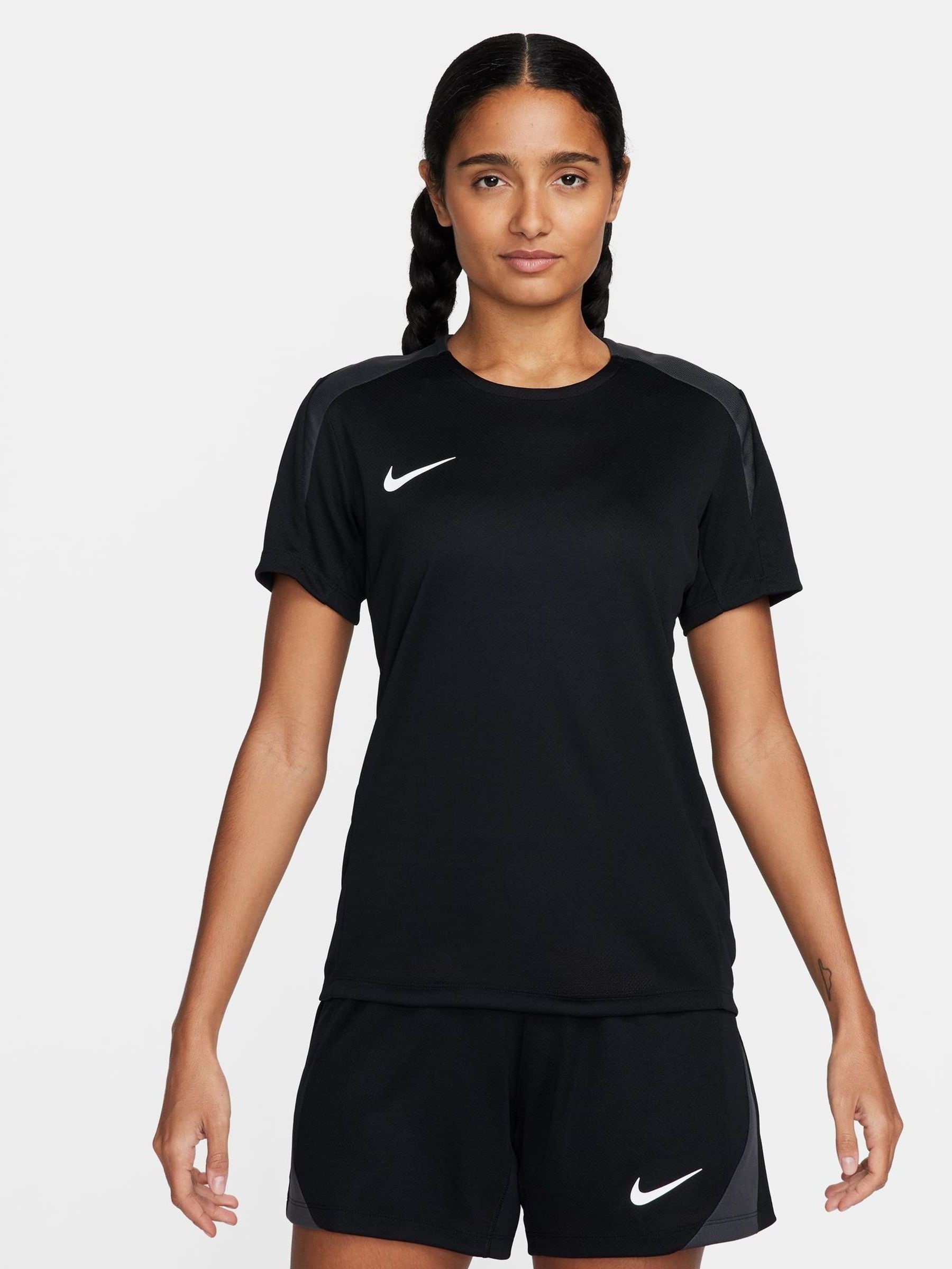 black nike soccer shirt